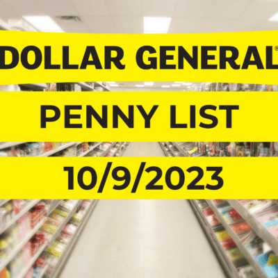 Dollar General Penny List 10-9-2023