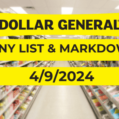 Dollar General Penny List & Markdowns | April 9, 2024