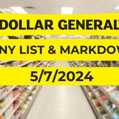 Dollar General Penny List - 5-7-2024