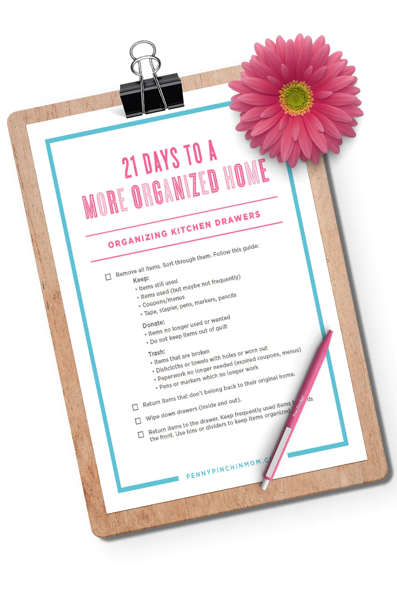 Kitchen Drawer Organization Checklist