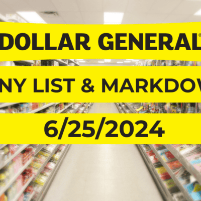 Dollar General Penny List & Markdowns | June 25, 2024
