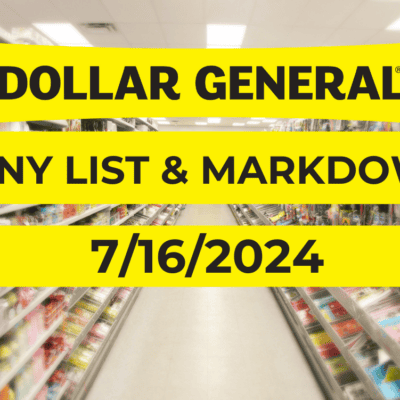 Dollar General Penny List & Markdowns | July 16, 2024