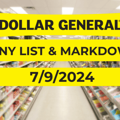 Dollar General Penny List & Markdowns | July 9, 2024