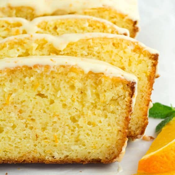 This Orange Loaf Cake is made with oil for an exceptionally moist, flavorful cake. Top with orange glaze for a stellar dessert - no mixer needed!
