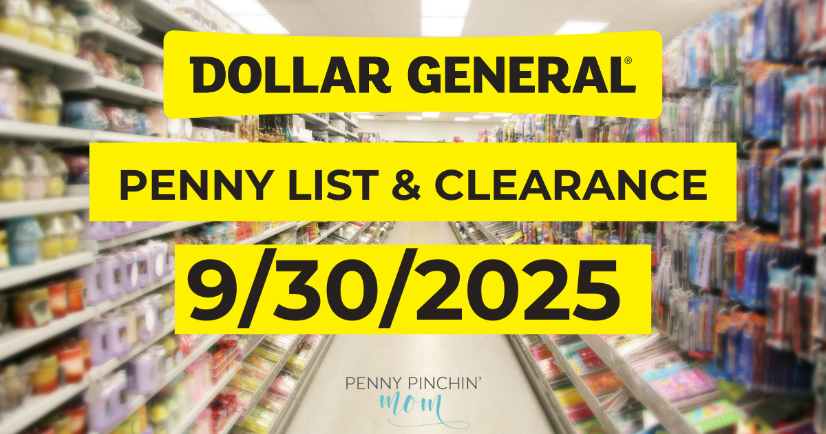 Dollar General Penny List What's On Sale 9/30/2025?