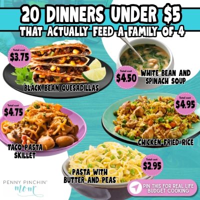 20 Dinners Under $5 That Actually Feed a Family of 4