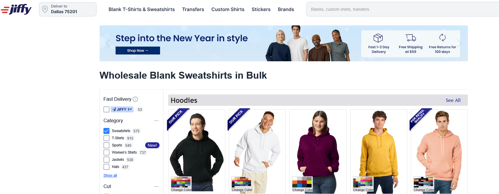 Jiffy sweatshirts and hoddies