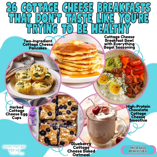 And here's your alt text:
Cottage cheese breakfast recipes: 26 protein-packed bowls, pancakes, and bakes that taste indulgent, not like diet food.