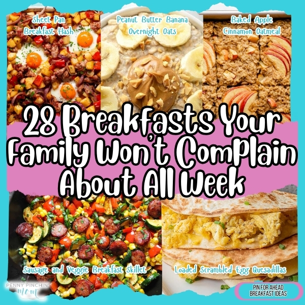 Cheap breakfast ideas for families: 28 affordable, crowd-pleasing morning meals plated and ready to serve without complaints.