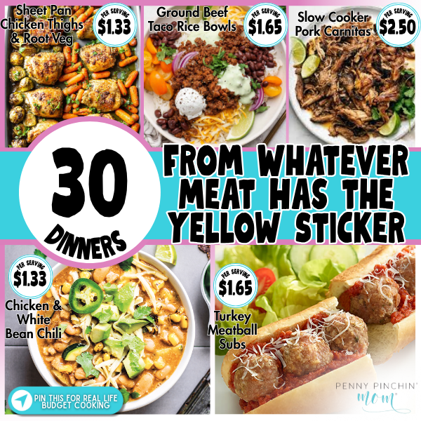 Cheap meat recipes on sale: 30 hearty dinners made with discounted proteins, plated and ready to enjoy on any budget.