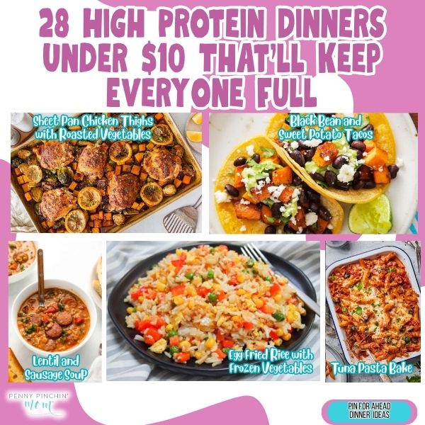 High protein dinners: 28 protein-packed meals under $10 each that keep families full and satisfied without overspending.