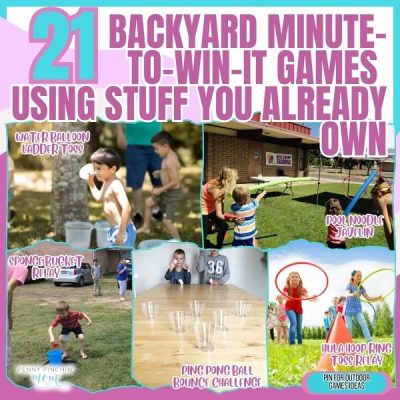 21 Backyard Minute-to-Win-It Games Using Stuff You Already Own
