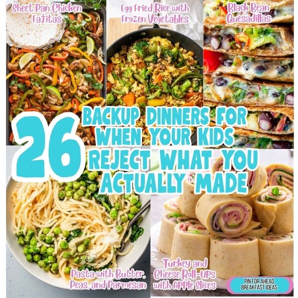 Quick dinner ideas when kids refuse food with simple meals like sandwiches, pasta, fruit, and easy plates kids can grab and enjoy