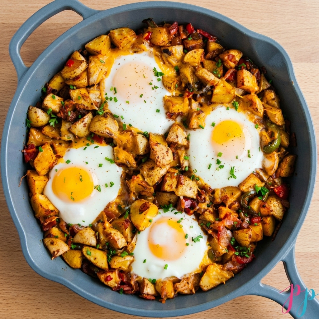 Budget-Friendly Skillet Potato and Egg Hash