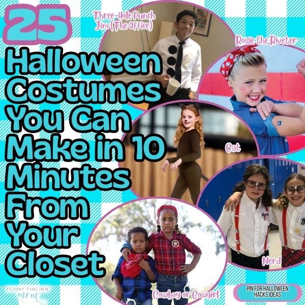 25 Halloween Costumes You Can Make in 10 Minutes From Your Closet