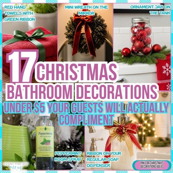 17 Christmas Bathroom Decorations Under $5 Your Guests Will Actually Compliment
