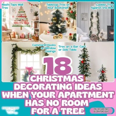 18 Christmas Decorating Ideas When Your Apartment Has No Room for a Tree