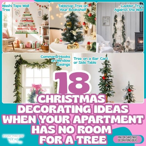 18 Christmas Decorating Ideas When Your Apartment Has No Room for a Tree