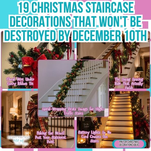 19 Christmas Staircase Decorations That Won’t Be Destroyed by December 10th