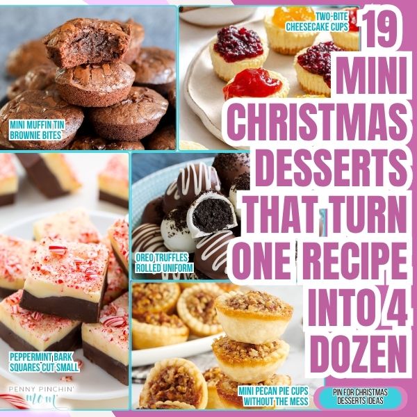19 Mini Christmas Desserts That Turn One Recipe Into 4 Dozen