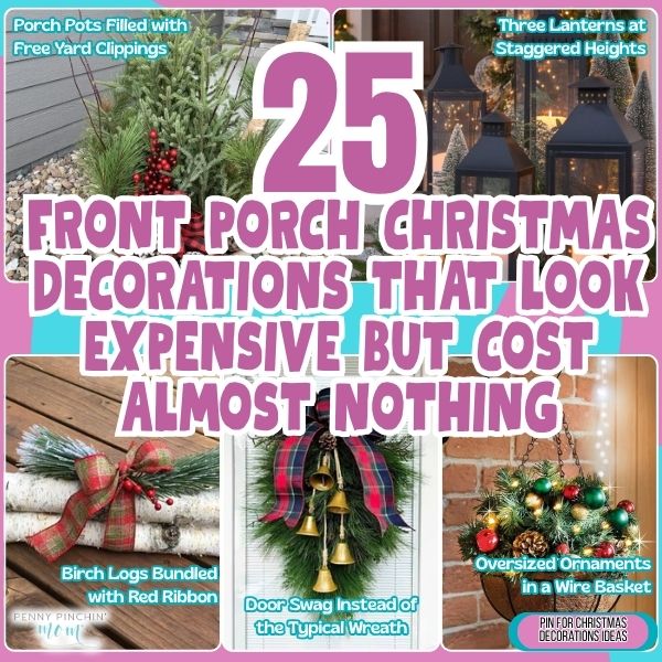 25 Front Porch Christmas Decorations That Look Expensive But Cost Almost Nothing