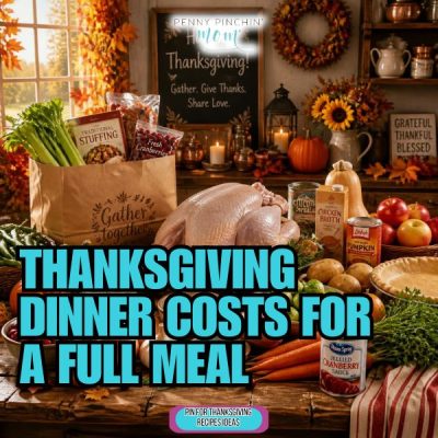 Thanksgiving Dinner Costs for a Full Meal