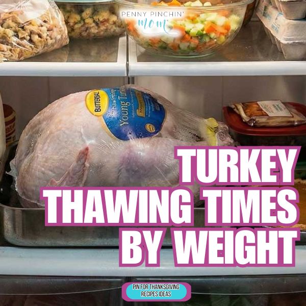 Turkey Thawing Times by Weight