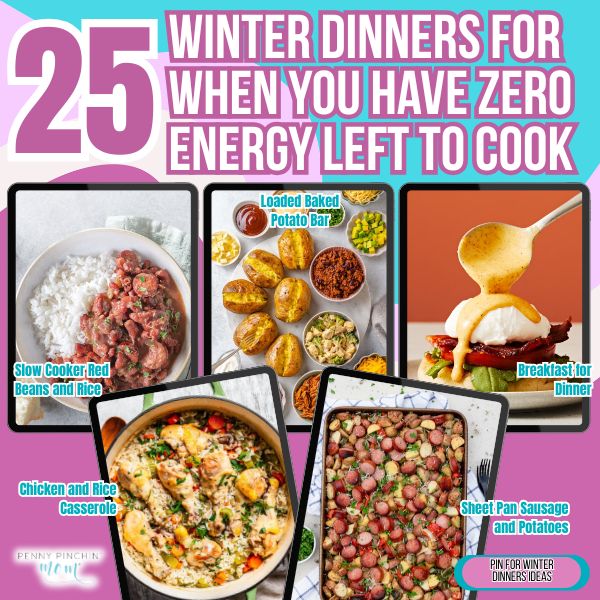 Budget dinner recipes for busy families: 25 simple winter meals plated and ready when energy is completely gone.