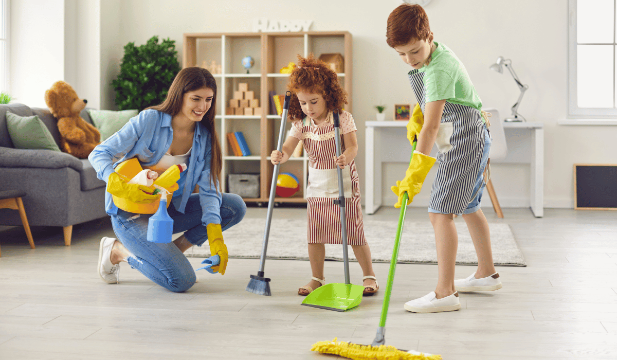 family cleaning