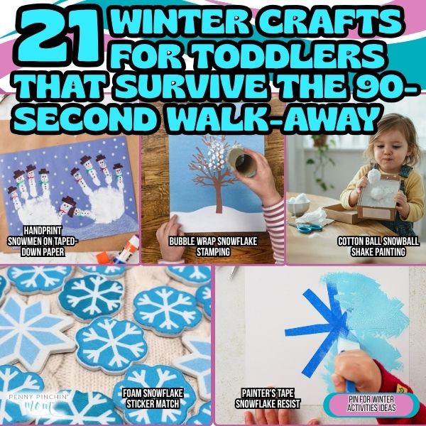 21 Winter Crafts for Toddlers That Survive the 90-Second Walk-Away